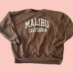 Brown Malibu California Brandy crewneck